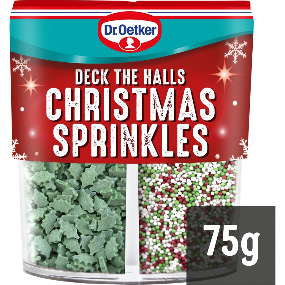 image 1 of Dr. Oetker Deck The Halls Christmas Sprinkles 75g