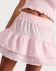 image 2 of OH ME OH MY Paisley Print Tiered Mini Skirt in Pink