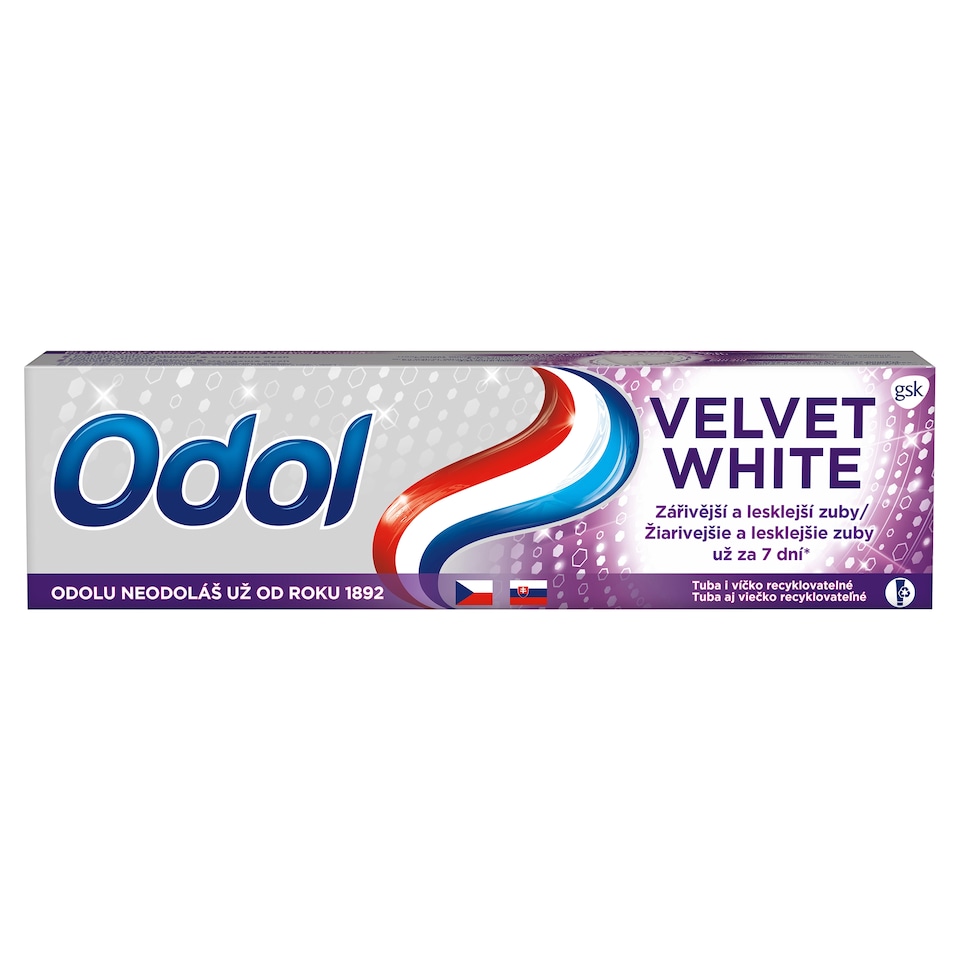 image 1 of Odol Velvet White Toothpaste with Fluoride 75ml