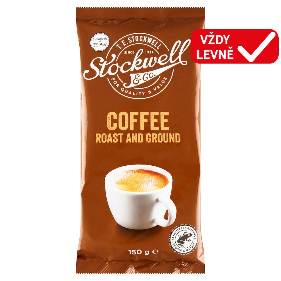 Stockwell & Co. Pražená mletá káva 150g