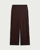 image 4 of F&F Crinkle Textured Wide Leg Co-ord Trousers in Chocolate