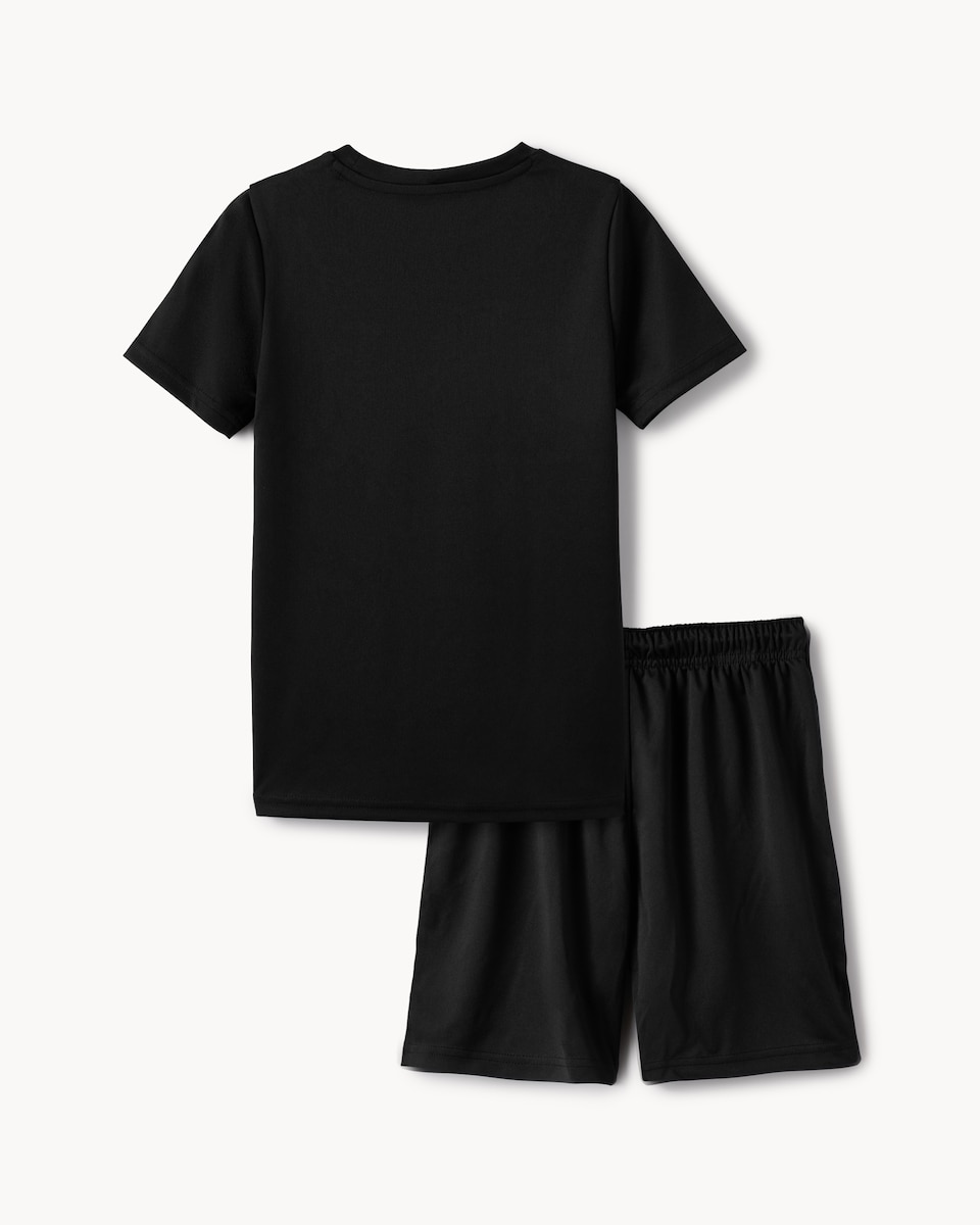 image 1 of F&F School Boys 2-Piece Sports Set in Black