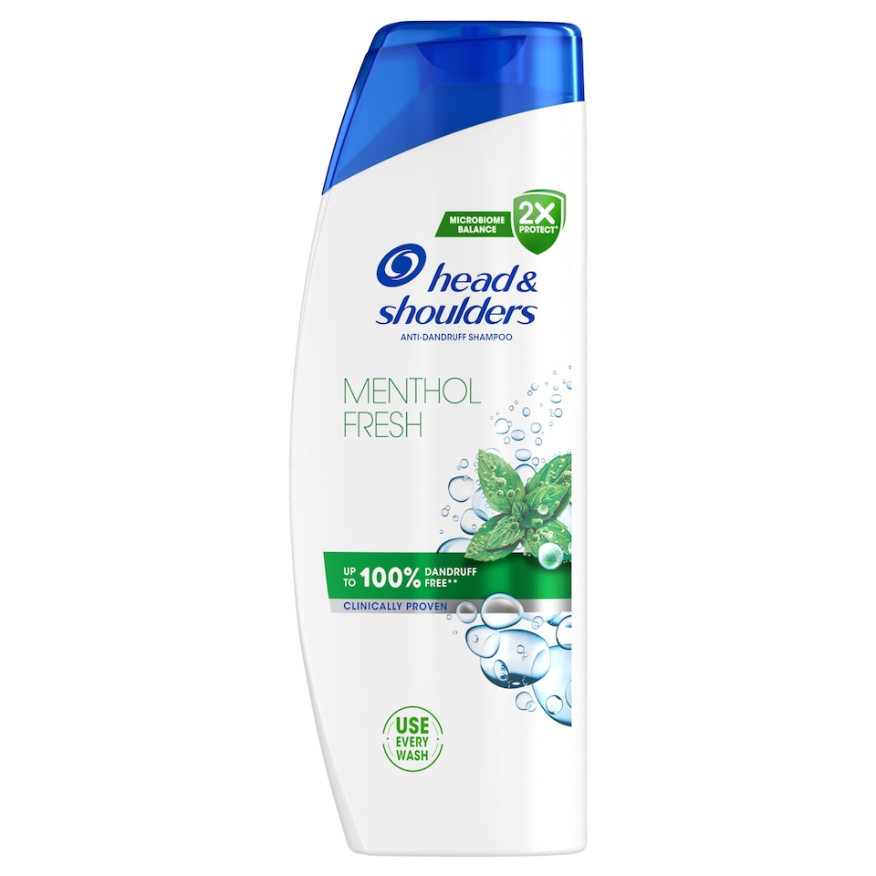 Head & Shoulders Menthol Fresh korpásodás elleni sampon 500ml napi használatra. Tiszta érzet  1. kép