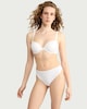 image 2 of F&F 3-Pack Seamfree Bonded High Leg Thongs in Multi