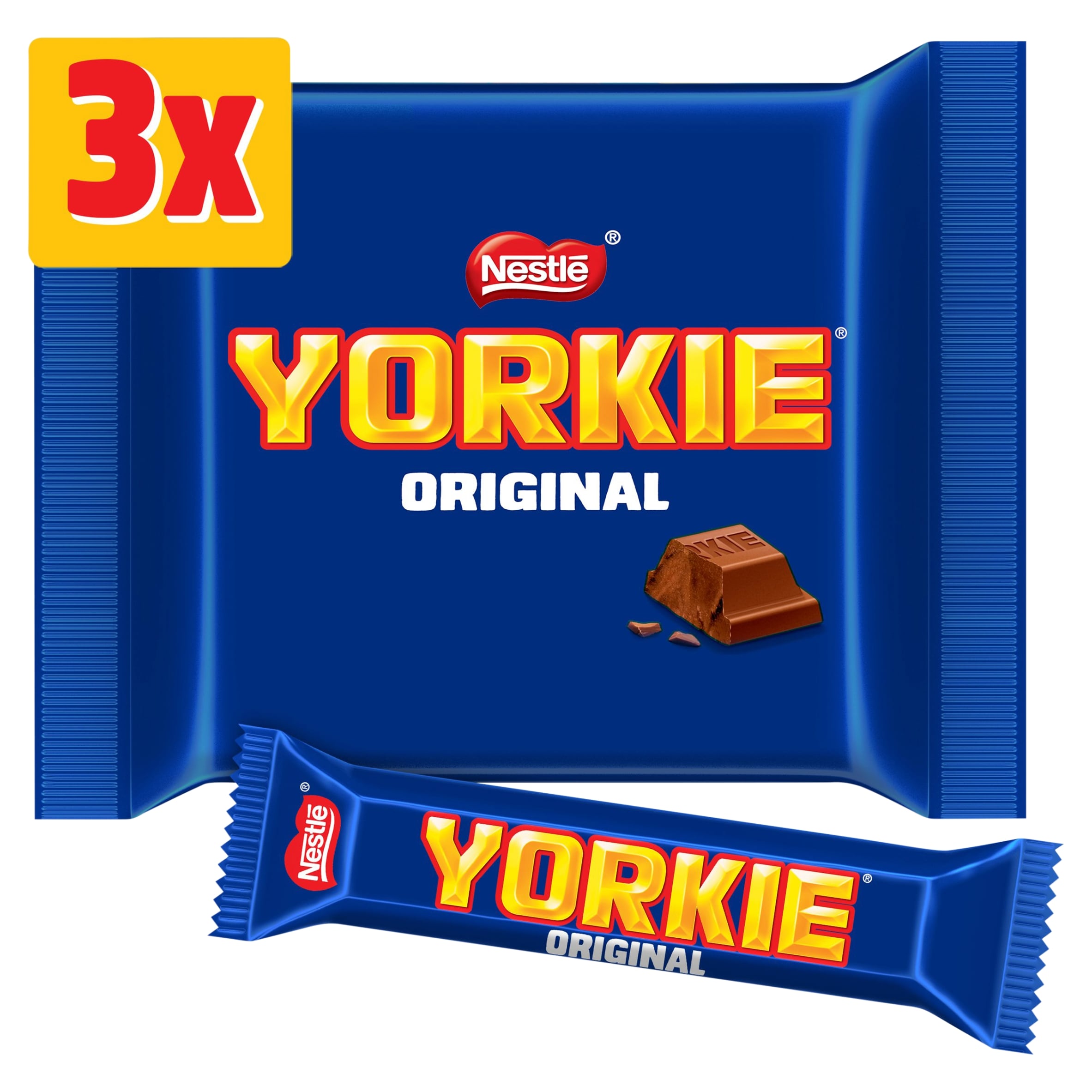 Yorkie Milk Chocolate Bar Multipack 46g 3 Pack