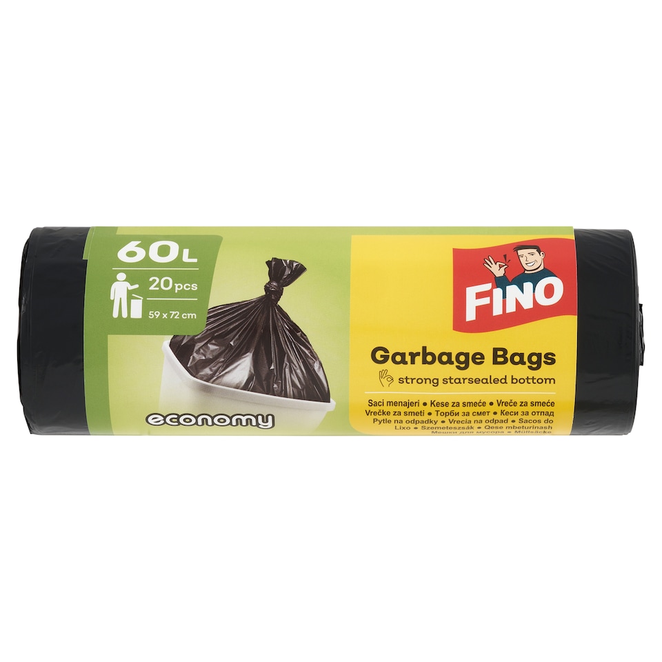 image 1 of Fino Economy Garbage Bags 60L 20 pcs