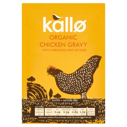 Kallo Organic Chicken Gravy Granules 32G Tesco Groceries