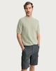 image 2 of The F&F Edit Pure Cotton Textured Knit T-Shirt in Khaki
