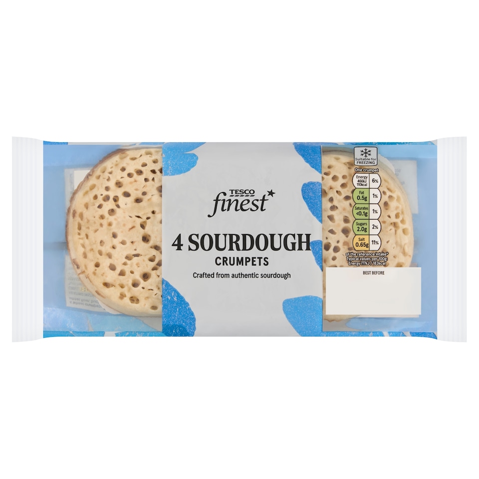 Tesco Finest 4 Sourdough Crumpets