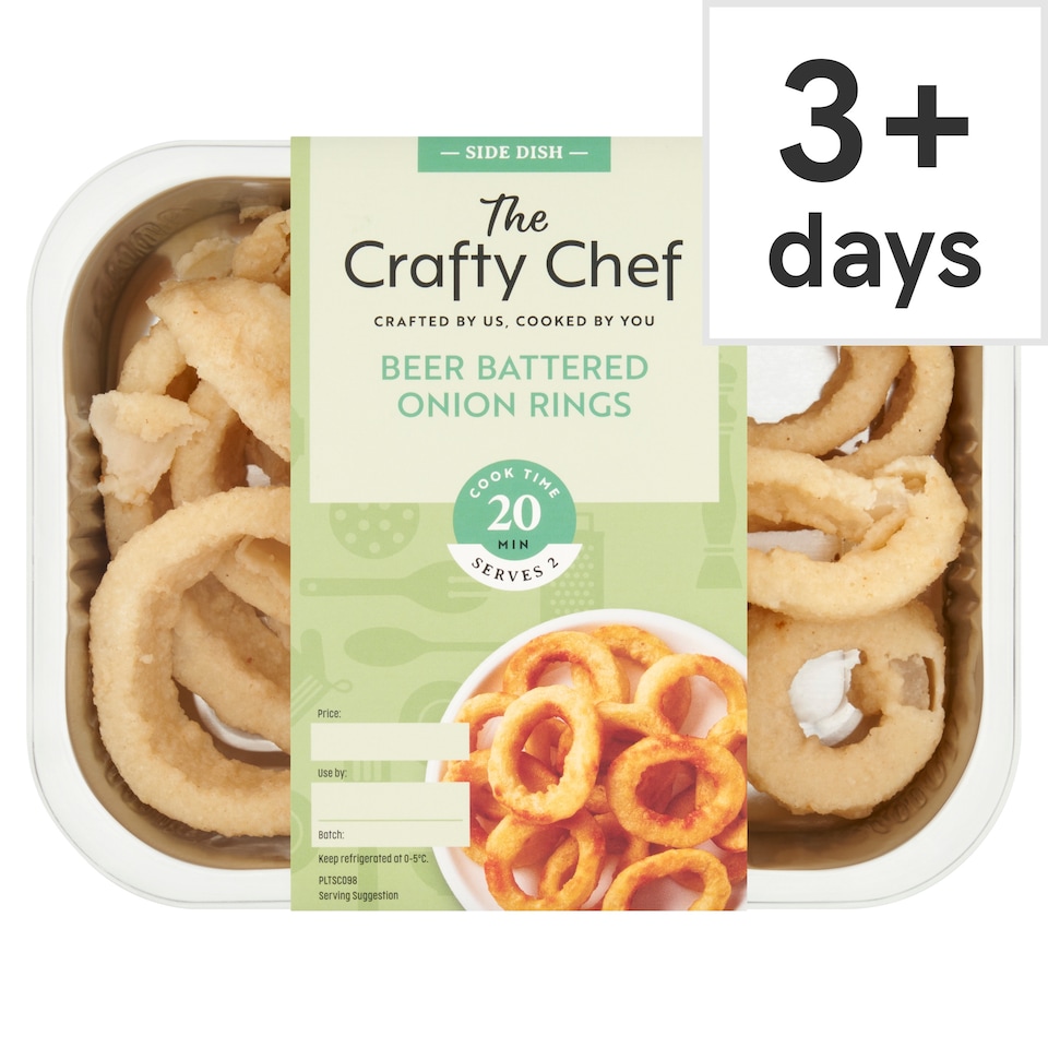 The Crafty Chef Beer Battered Onion Rings 200g