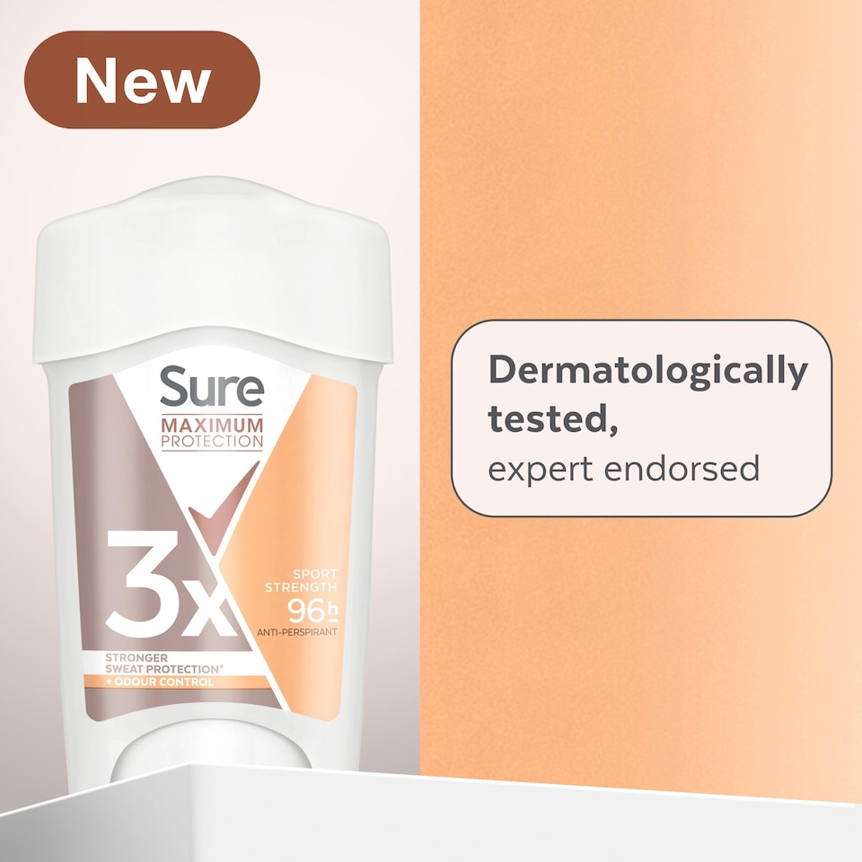 image 1 of Sure Women Sport Strength 96h Maximum Protection Antiperspirant Deodorant Cream 45ml