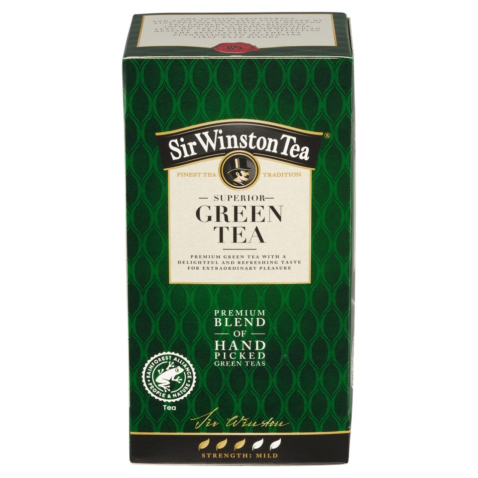 Obrázek 1 pro produkt Sir Winston Tea Zelený čaj 20 x 1,75g (35g)