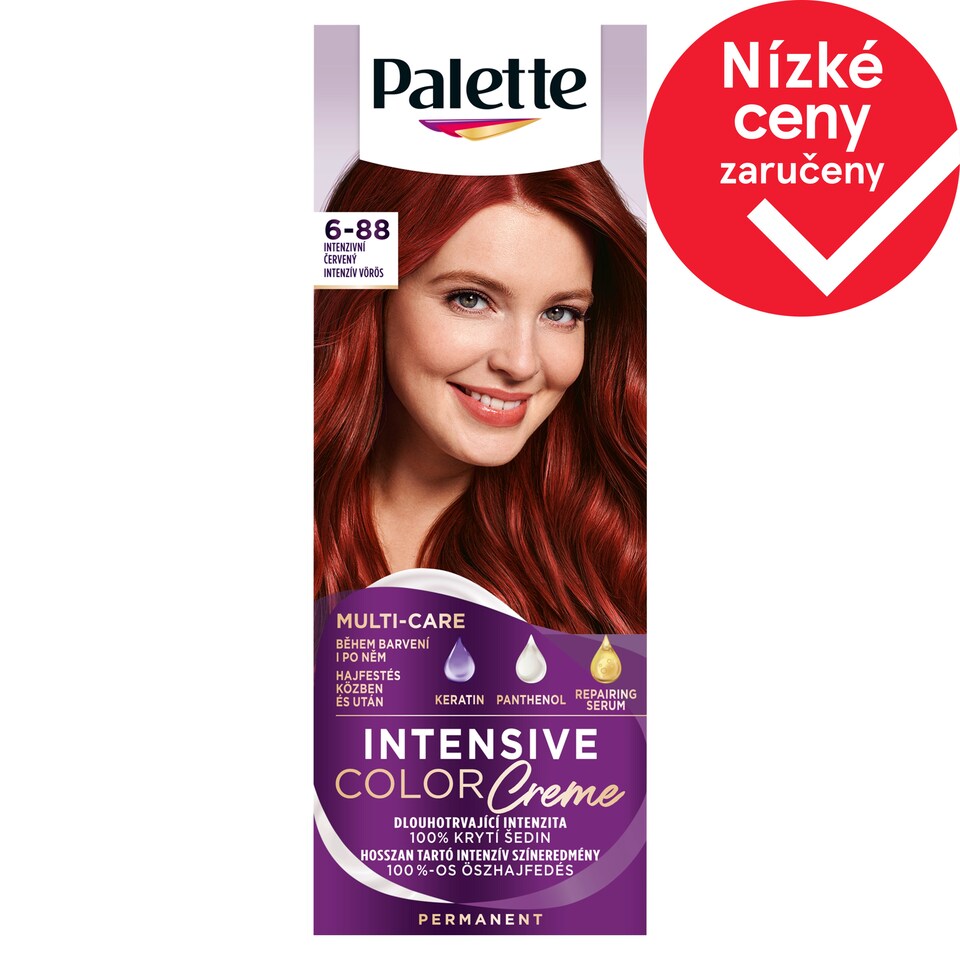 Obrázek 1 pro produkt Palette Intensive Color Creme barva na vlasy intenzivní červený 6-88 