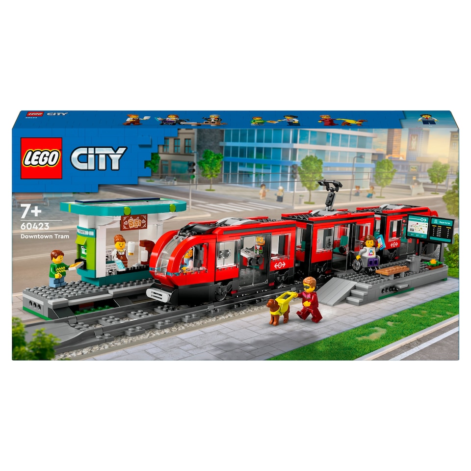 image 1 of LEGO City 60423 Downtown Streetcar And Station