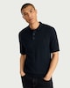 image 1 of F&F Pure Cotton Textured Polo Shirt in Navy