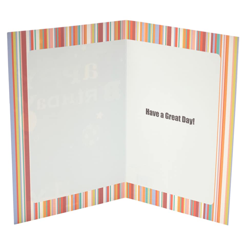 image 1 of Best Wishes Birthday Card Balloons