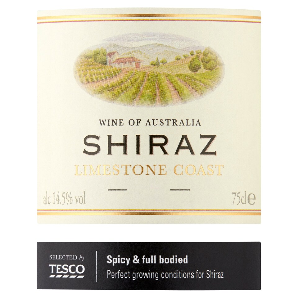 image 1 of Tesco Limestone Coast Shiraz 75Cl