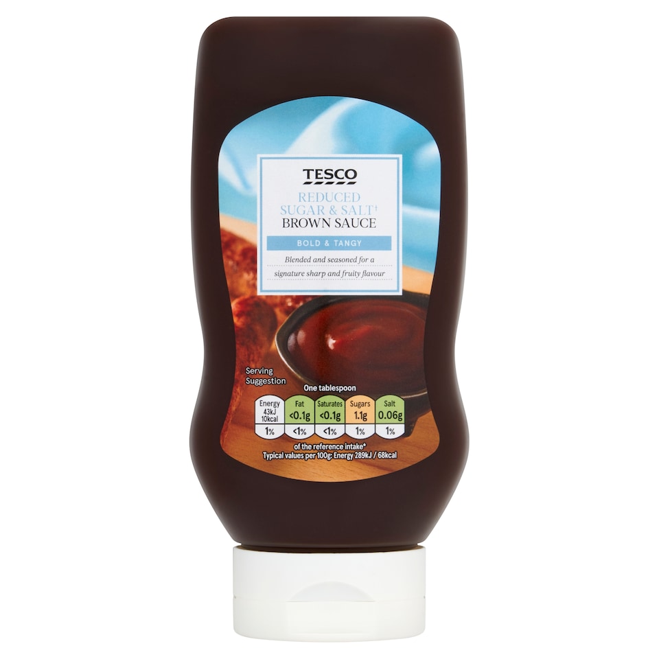 Tesco Reduced Sugar & Salt Brown Sauce 530g