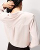 image 3 of F&F Long Sleeved Cropped Shirt in Pink