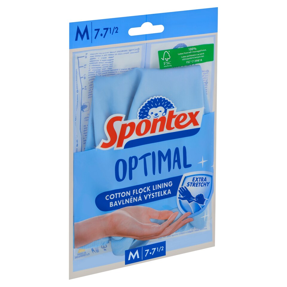 Spontex Optimal Gloves M 7-7½ 1 Pair