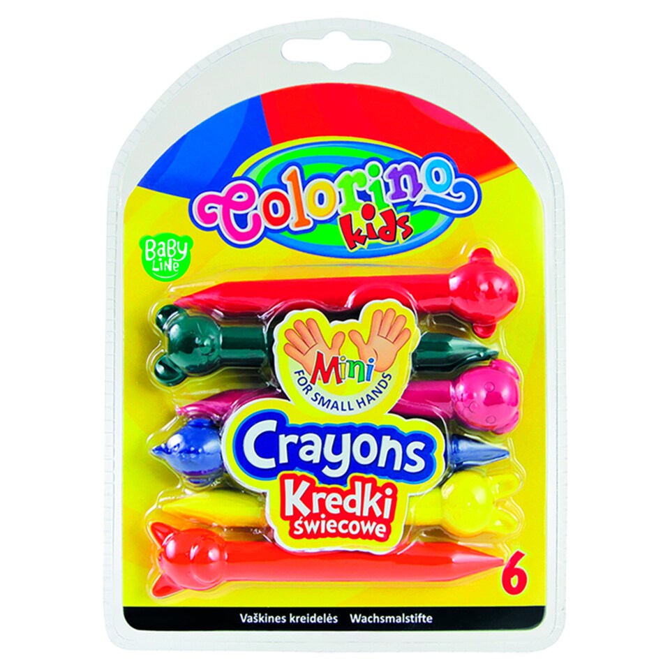 Colorino Kids Animal Crayons 6 pcs