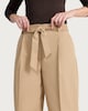 image 2 of F&F Tie Waist Trousers in Mink