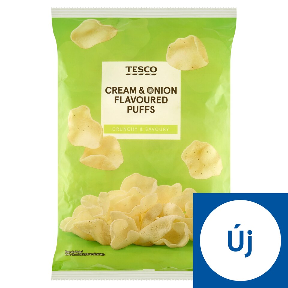 Tesco hagymás-tejszínes ízű, sós burgonyasnack 125 g