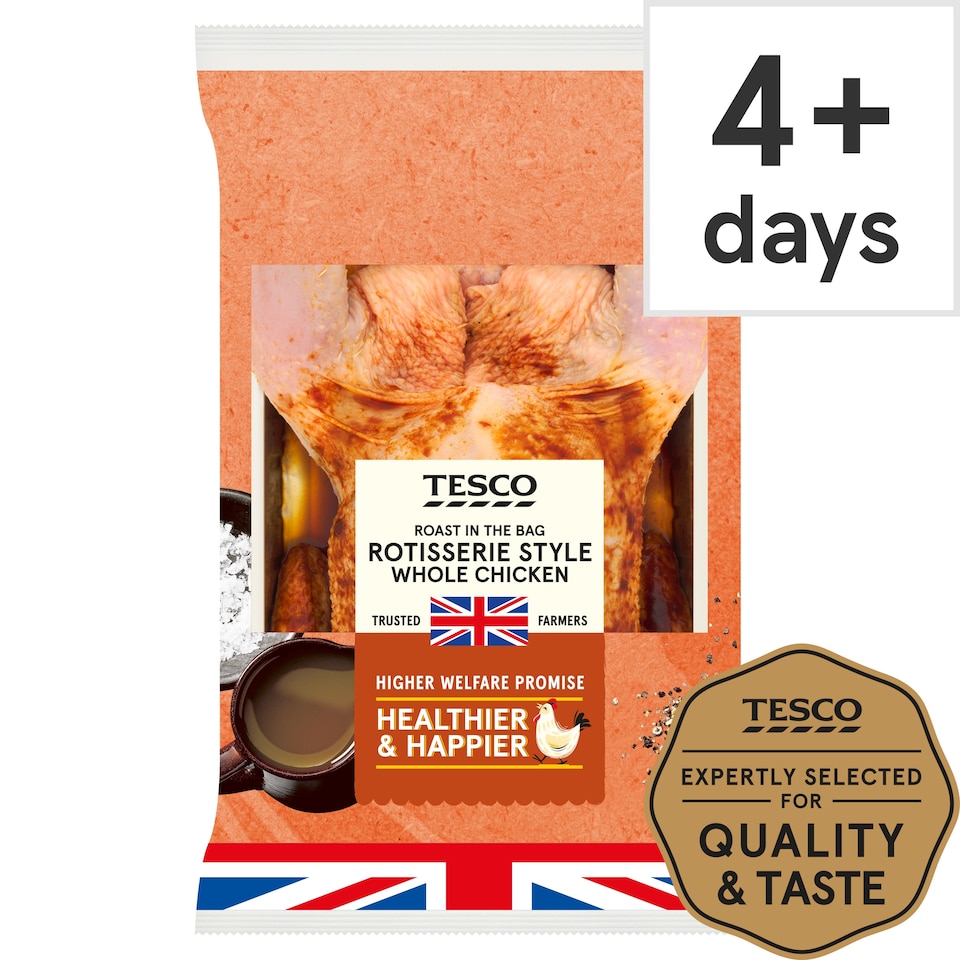 Tesco Roast In The Bag Rotisserie Style Whole Chicken 1.5Kg