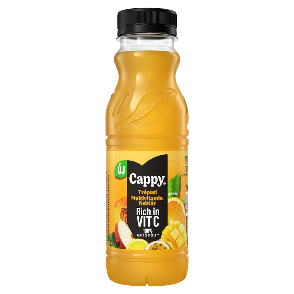 Cappy Tropical Multivitamin vegyes gyümölcsnektár trópusi ízzel és hozzáadott vitaminokkal 330 ml
