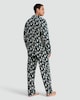 image 3 of F&F Christmas Tree Print Matching Family Christmas Button Through Pyjamas in Green
