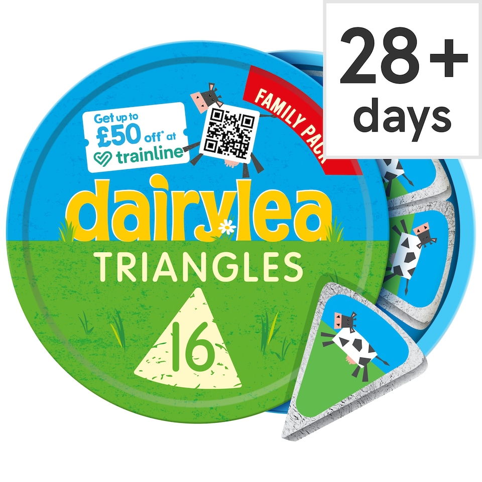 image 1 of Dairylea Cheese Spread Triangles 16 pack 16x15.6G