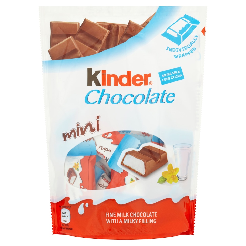 image 1 of Kinder Mini Chocolate Pouch 108G