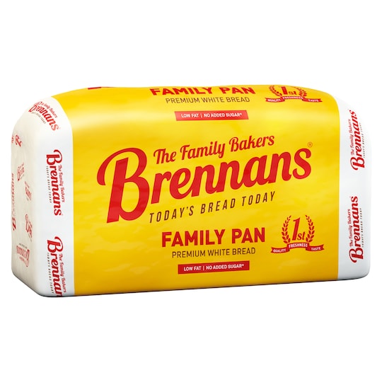 Brennans Family Pan Premium White Sliced Bread 800g