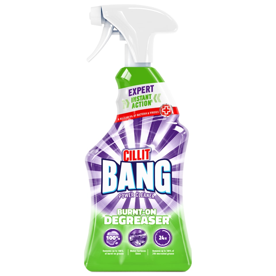 image 1 of Cillit Bang Power Kitchen Cleaner Burnt On Degreaser Spray 750ml