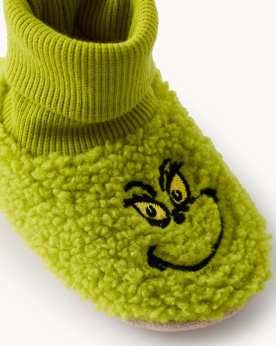 image 1 of The Grinch Borg Booties in Green