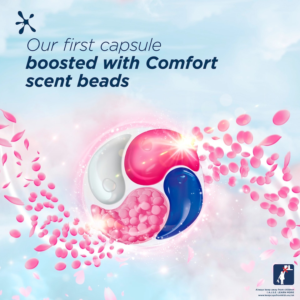 image 1 of Persil Pure Heaven Scent Pearls Bio Laundry Washing Detergent Capsules Pods 19 Washes 340g