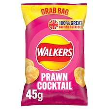 Walkers Prawn Cocktail Grab Bag Crisps 45g