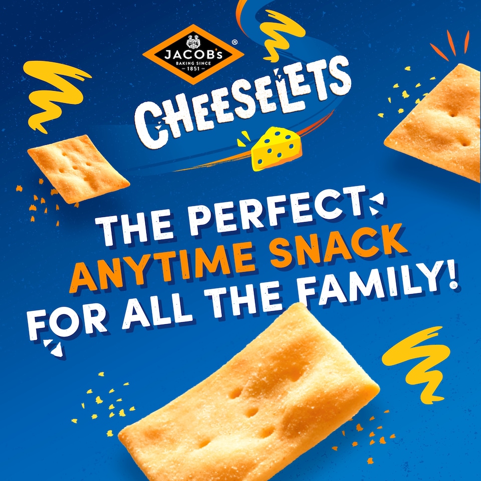 image 1 of Jacob's Cheeselets Sharing Baked Snacks 125g