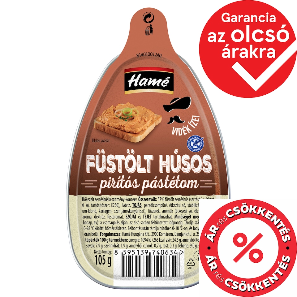 Hamé Toast Pate with Smoked Meat 105 g