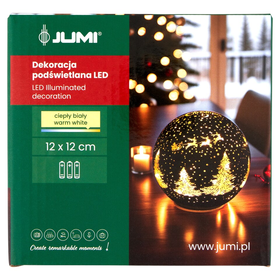 obrázok 1 z Jumi LED osvetlená dekorácia 12 cm x 12 cm
