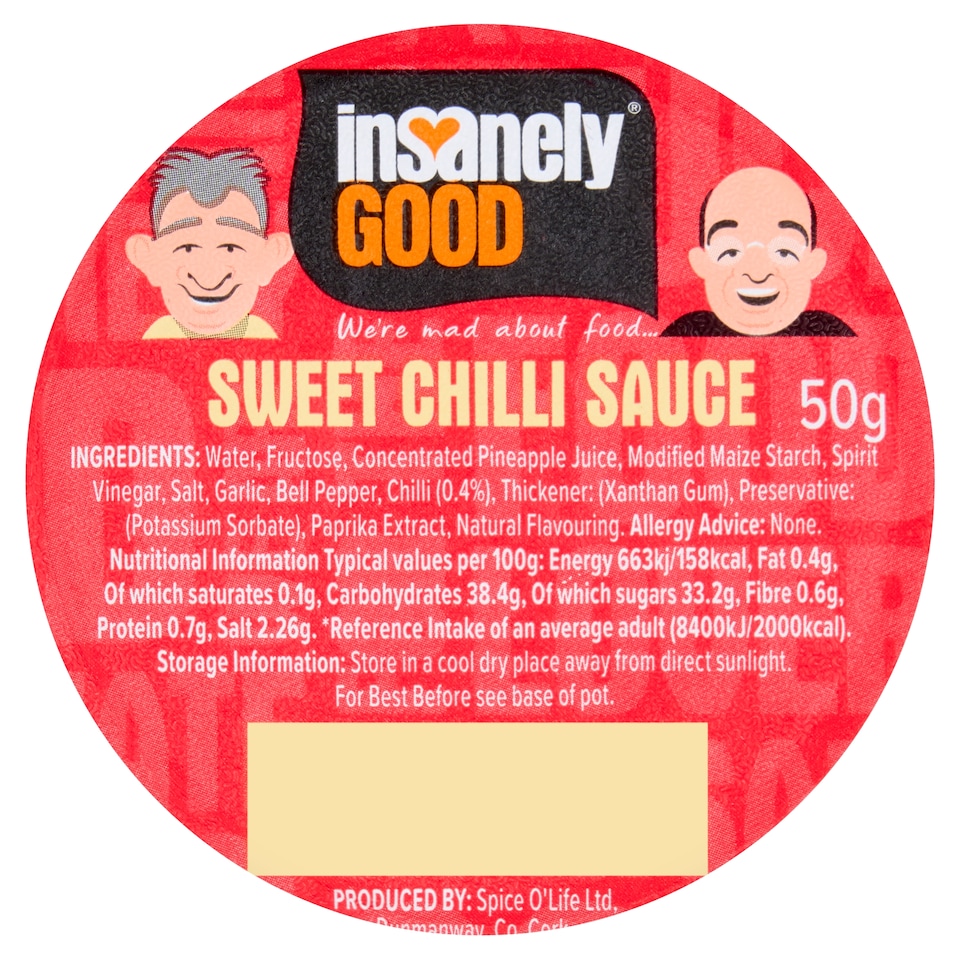 Insanely Good Sweet Chilli Sauce Dip Pot 50g