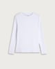 image 4 of F&F Cotton Rich Crew Neck Long Sleeved Top in White