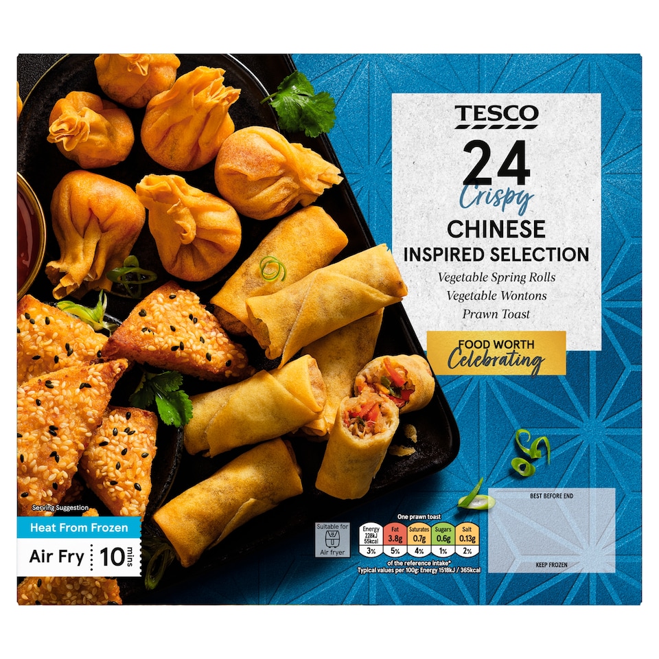 Tesco Crispy Chinese Inspired Selection zmes 392 g