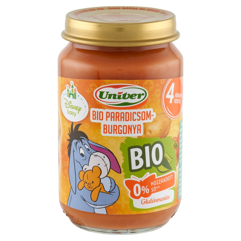 Univer bio paradicsom-burgonya zöldségpüré a bébinek 4 hónapos kortól 163 g  1. kép