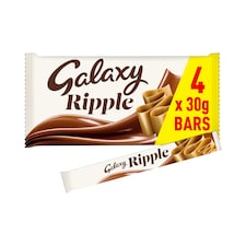 Galaxy Ripple Milk Chocolate Bars Multipack 4 x 30g