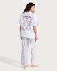 image 3 of Peanuts Snoopy Pure Cotton Pyjama Set in Multi Grey