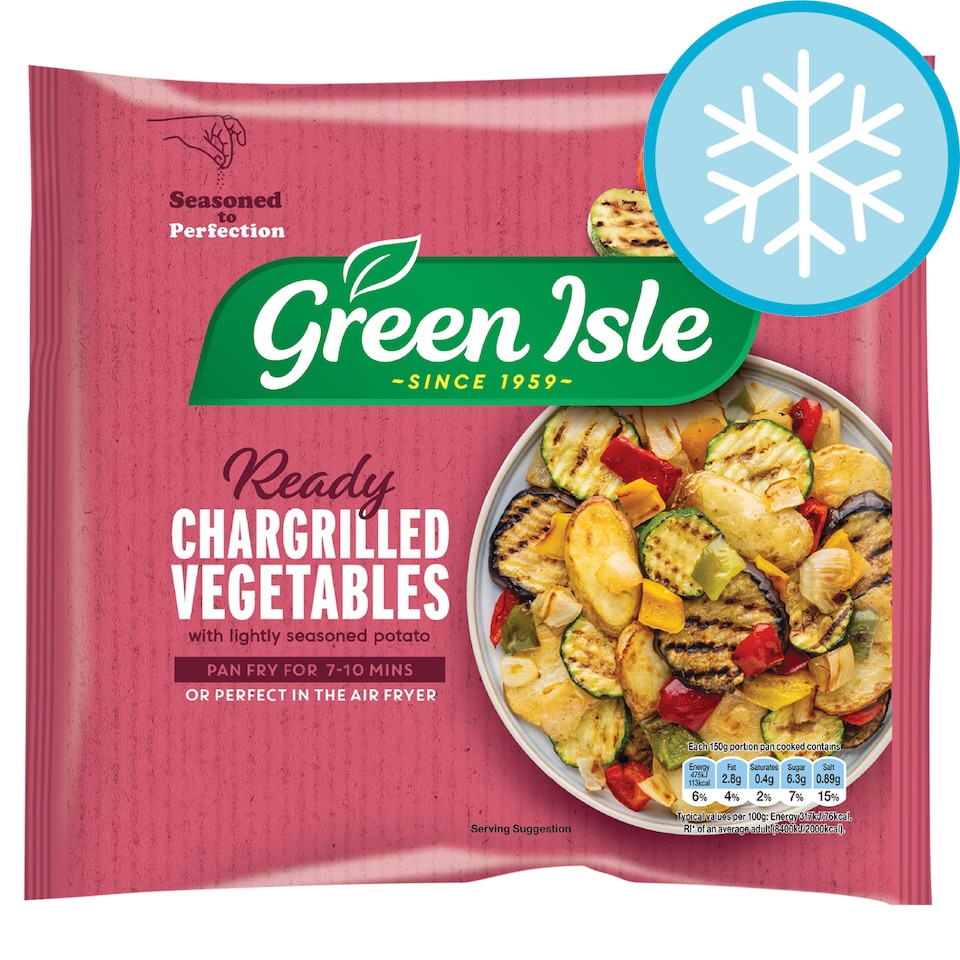 Green Isle Chargrilled Vegetables with Lightly Seasoned Potato 450g