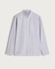 image 4 of F&F Pure Cotton Brushed Button Down Oxford Shirt in Grey