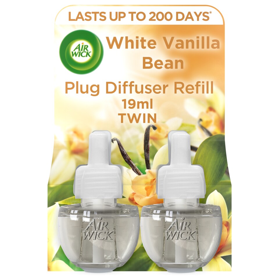 Airwick Air Freshener Plug In Refill White Vanilla 2 X 17 Ml