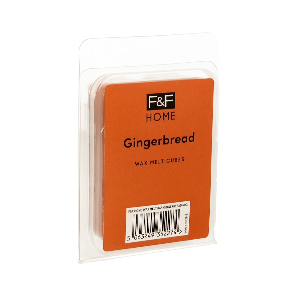 F&F Home Gingerbread Wax Melt Bar 60G